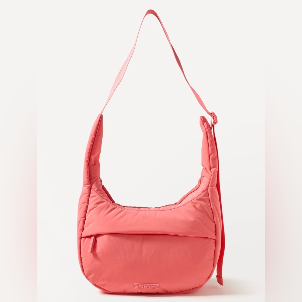 Athleta All About Small Crossbody Hobo Bag Mimosa Pink